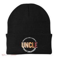 Funny Druncle Like A Normal Uncle Only Drunker Beanie thumb 0
