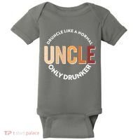 Funny Druncle Like A Normal Uncle Only Drunker Baby Bodysuit thumb 0