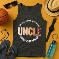 Funny Druncle Like A Normal Uncle Only Drunker Tank Top thumb 4