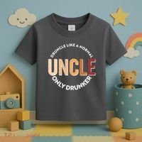 Funny Druncle Like A Normal Uncle Only Drunker Toddler T-Shirt thumb 3