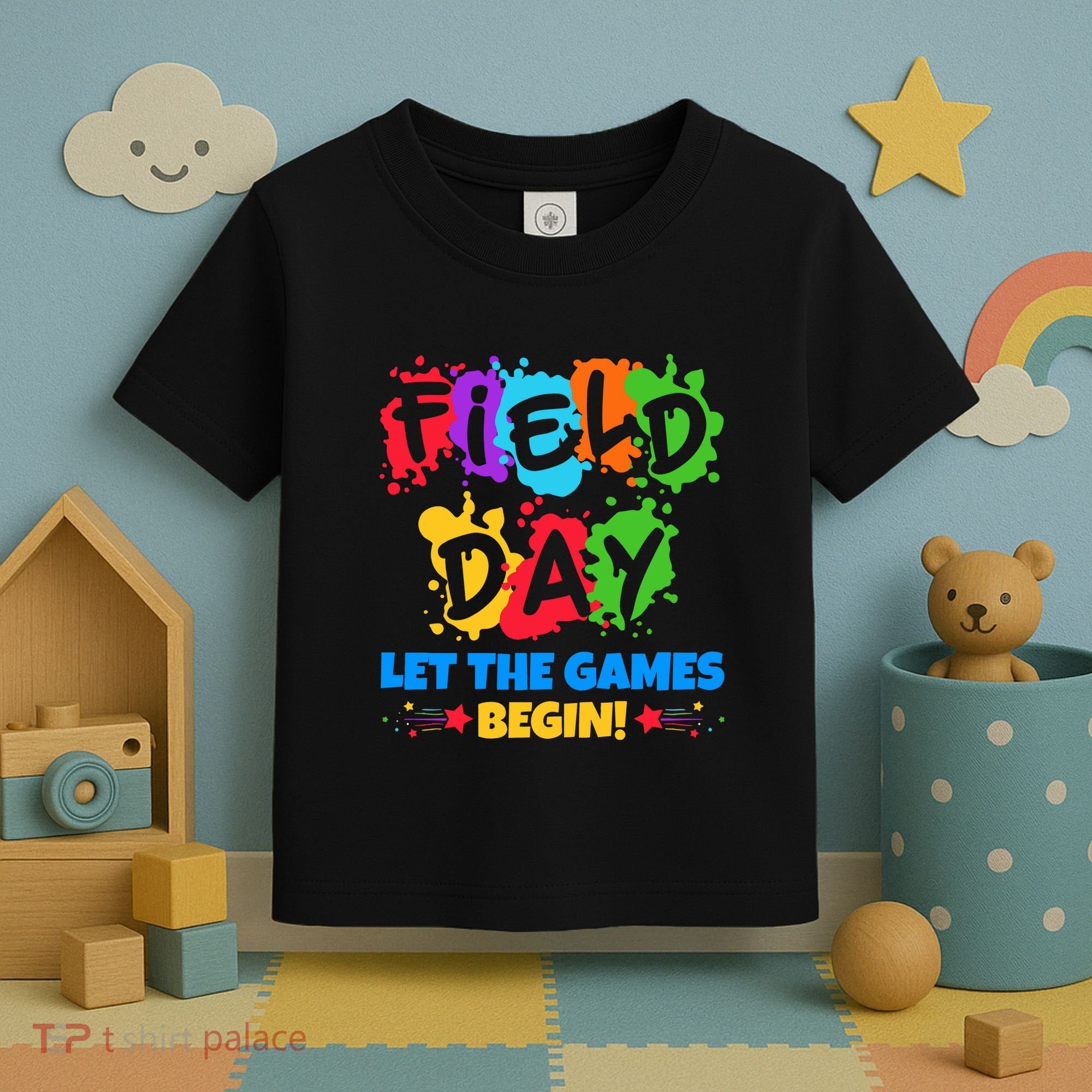 Field Day Let The Games Begin Sporty Day Toddler T-Shirt