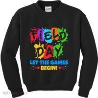 Field Day Let The Games Begin Sporty Day Kids Sweatshirt thumb 0