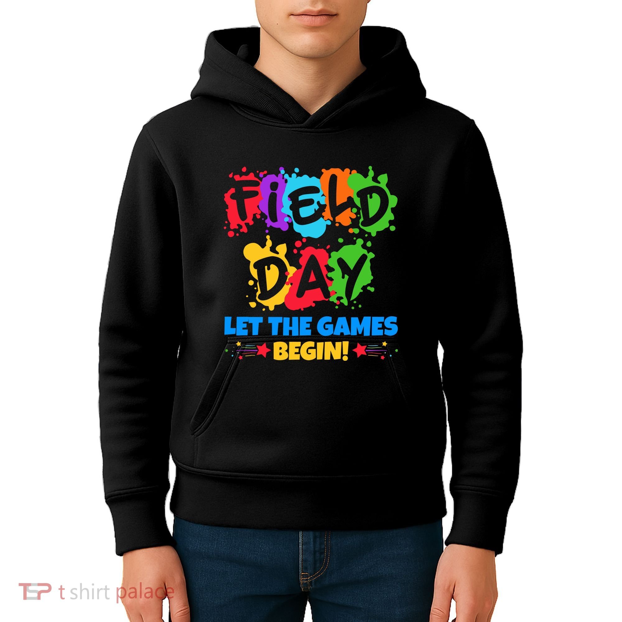 Field Day Let The Games Begin Sporty Day Kids Hoodie