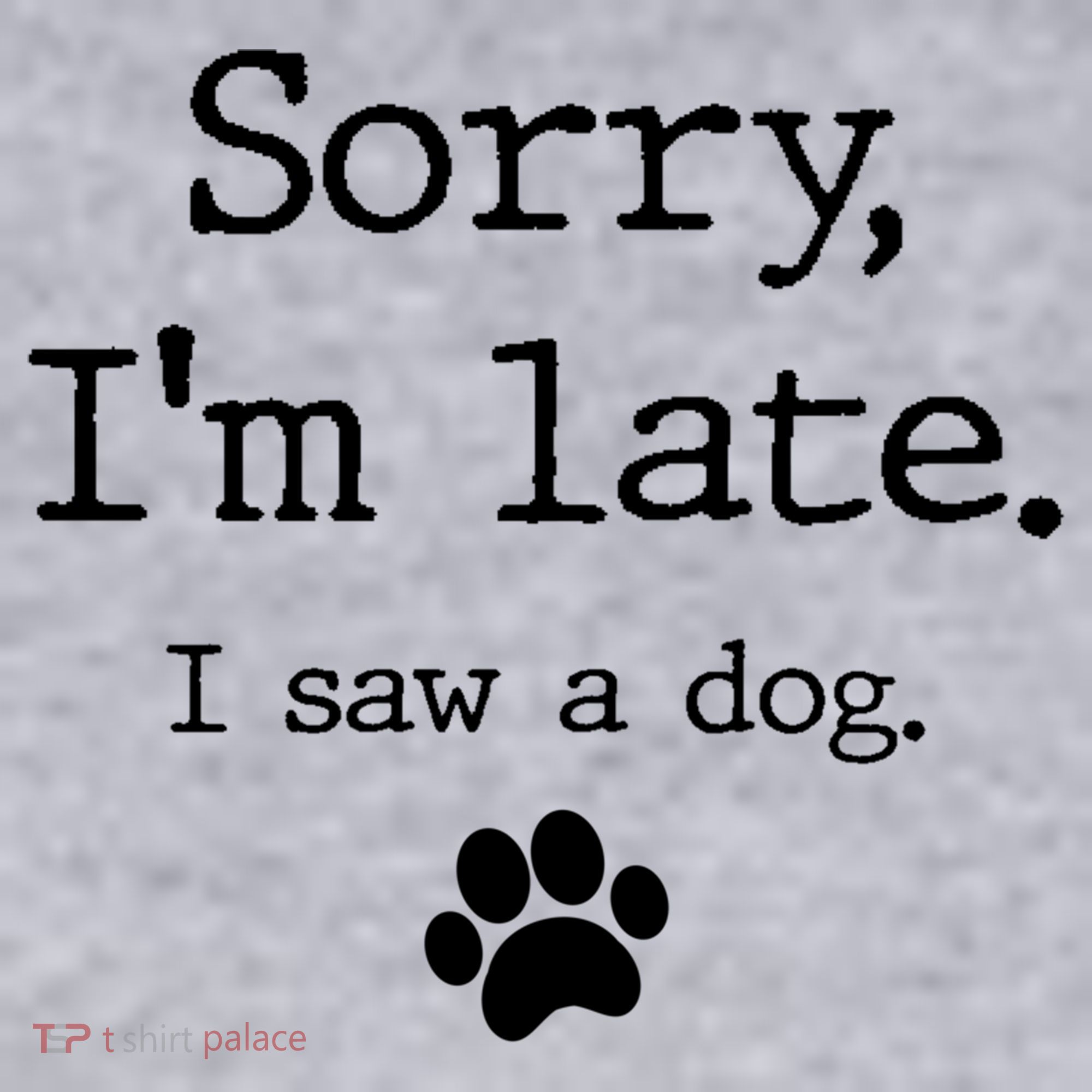 Funny Dog Lover Gift Sorry I'm Late I Saw A Dog Gift Women's Racerback Cropped Tank