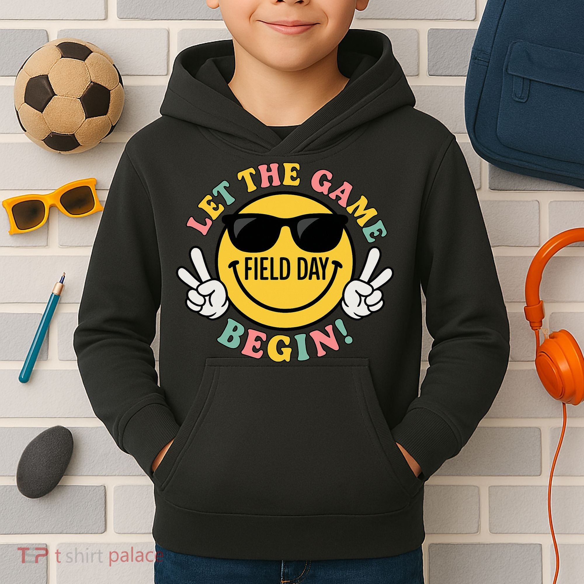 Field Day Let The Games Begin Kids Hoodie