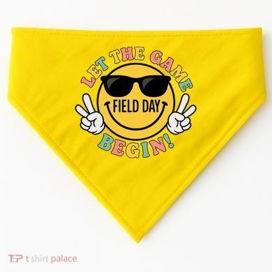 Field Day Let The Games Begin USA-Made Doggie Bandana