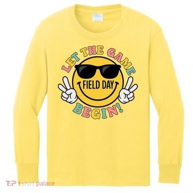Field Day Let The Games Begin Kids Long Sleeve Shirt