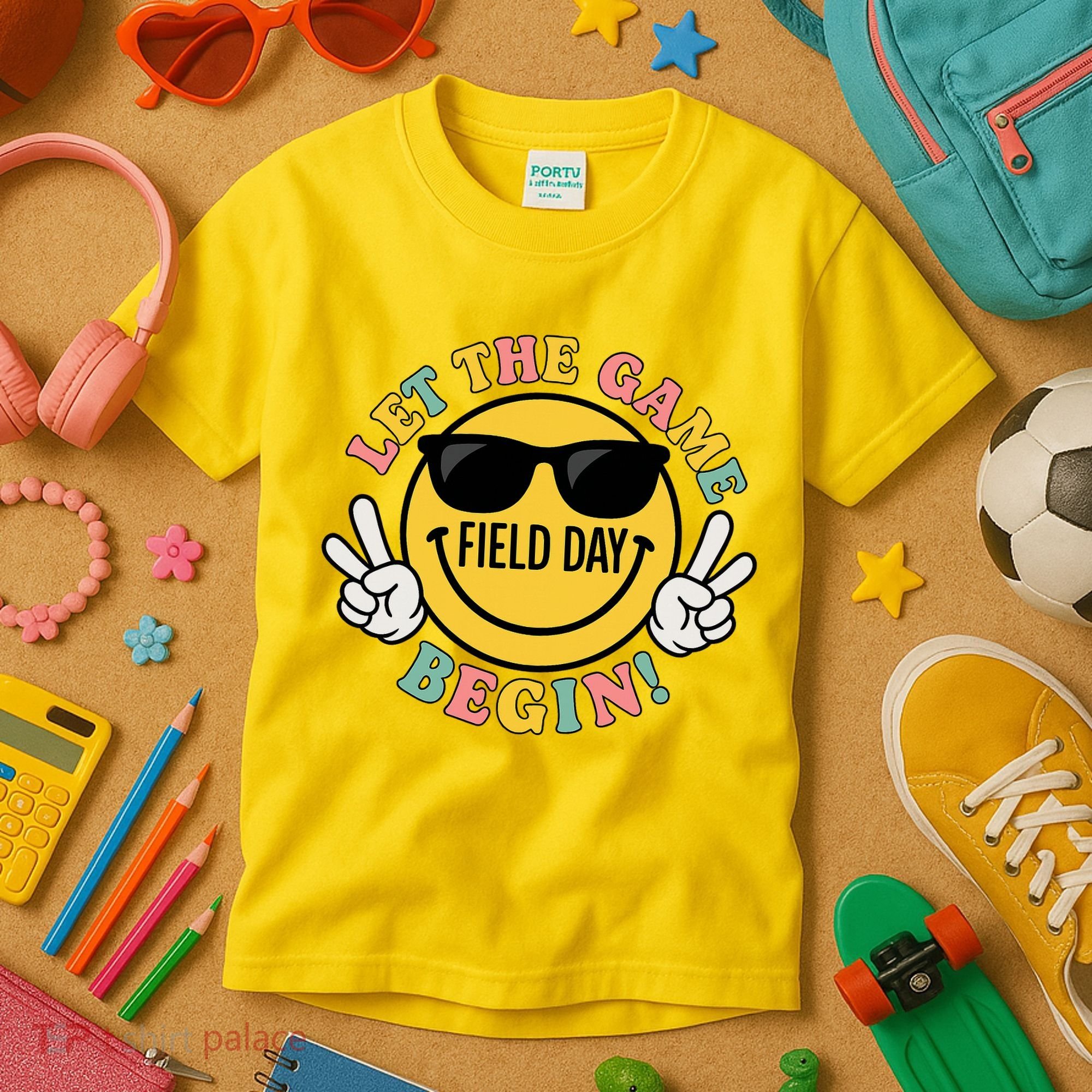 Field Day Let The Games Begin Kids T-Shirt
