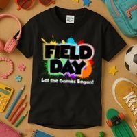 Field Day Let The Game Begin Kids T-Shirt thumb 3