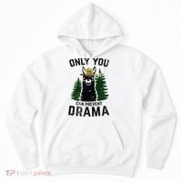 Funny Drama Llama Only You Can Prevent Drama Sarcastic Lover Hoodie thumb 0