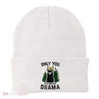 Funny Drama Llama Only You Can Prevent Drama Sarcastic Lover Beanie thumb 0
