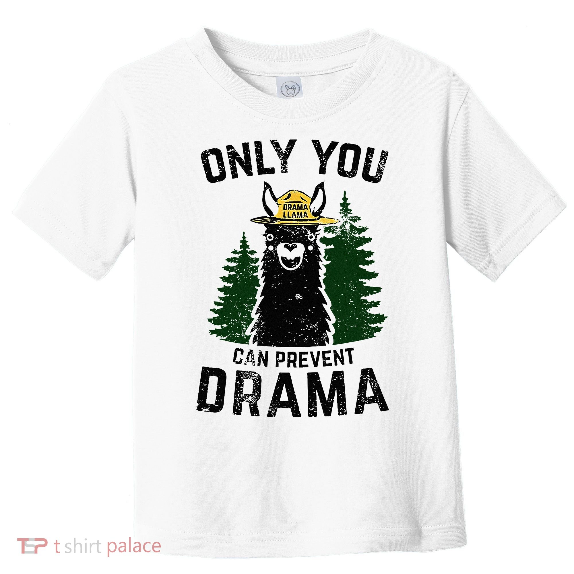 Funny Drama Llama Only You Can Prevent Drama Sarcastic Lover Toddler T-Shirt