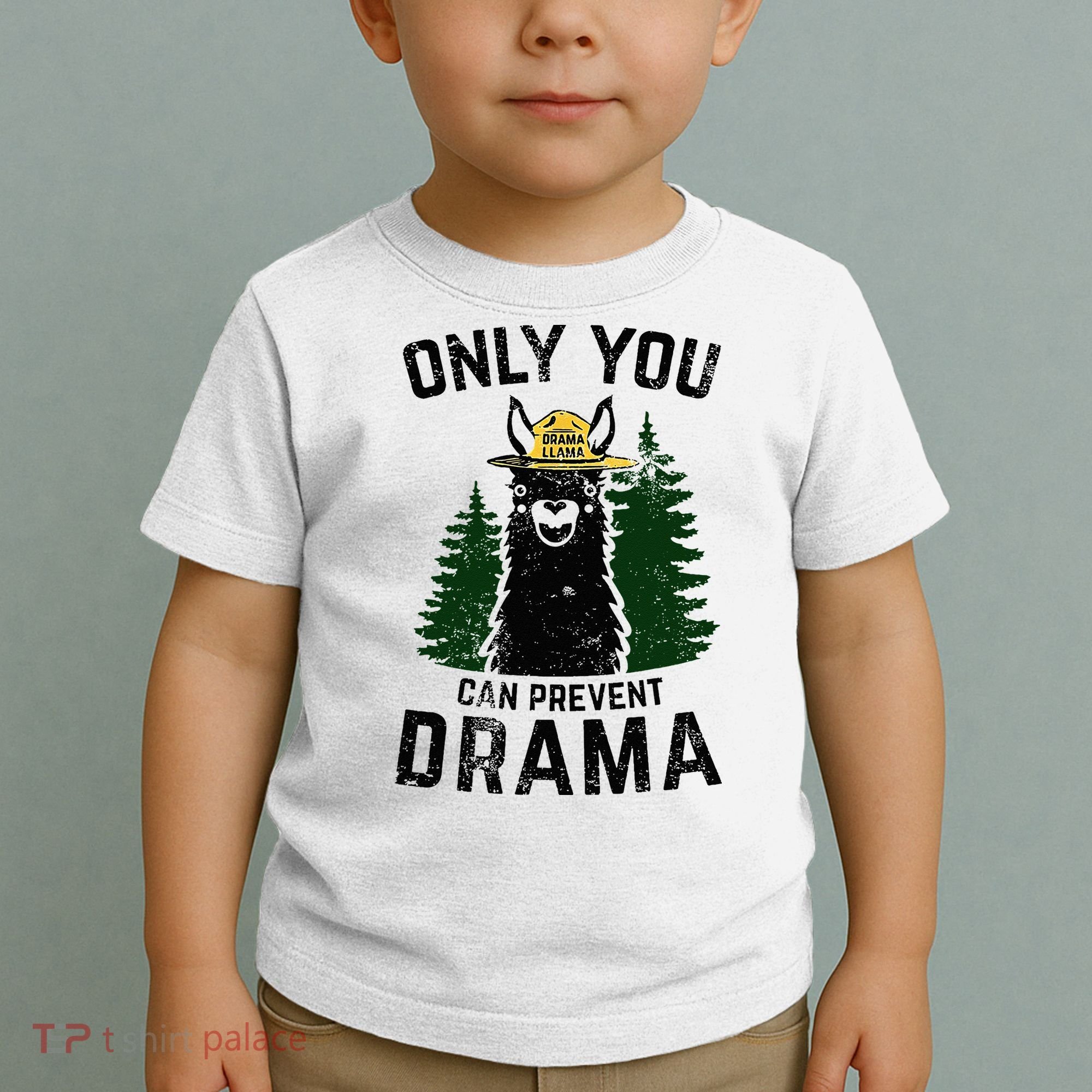Funny Drama Llama Only You Can Prevent Drama Sarcastic Lover Toddler T-Shirt