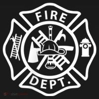 Fire Department Logo Uniform Fireman Symbol Firefighter Gear USA-Made Doggie Bandana thumb 2