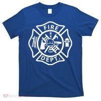 Fire Department Logo Uniform Fireman Symbol Firefighter Gear T-Shirt thumb 0