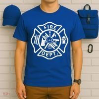 Fire Department Logo Uniform Fireman Symbol Firefighter Gear T-Shirt thumb 6