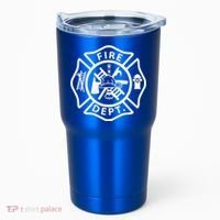 Fire Department Logo Uniform Fireman Symbol Firefighter Gear Tumbler thumb 0