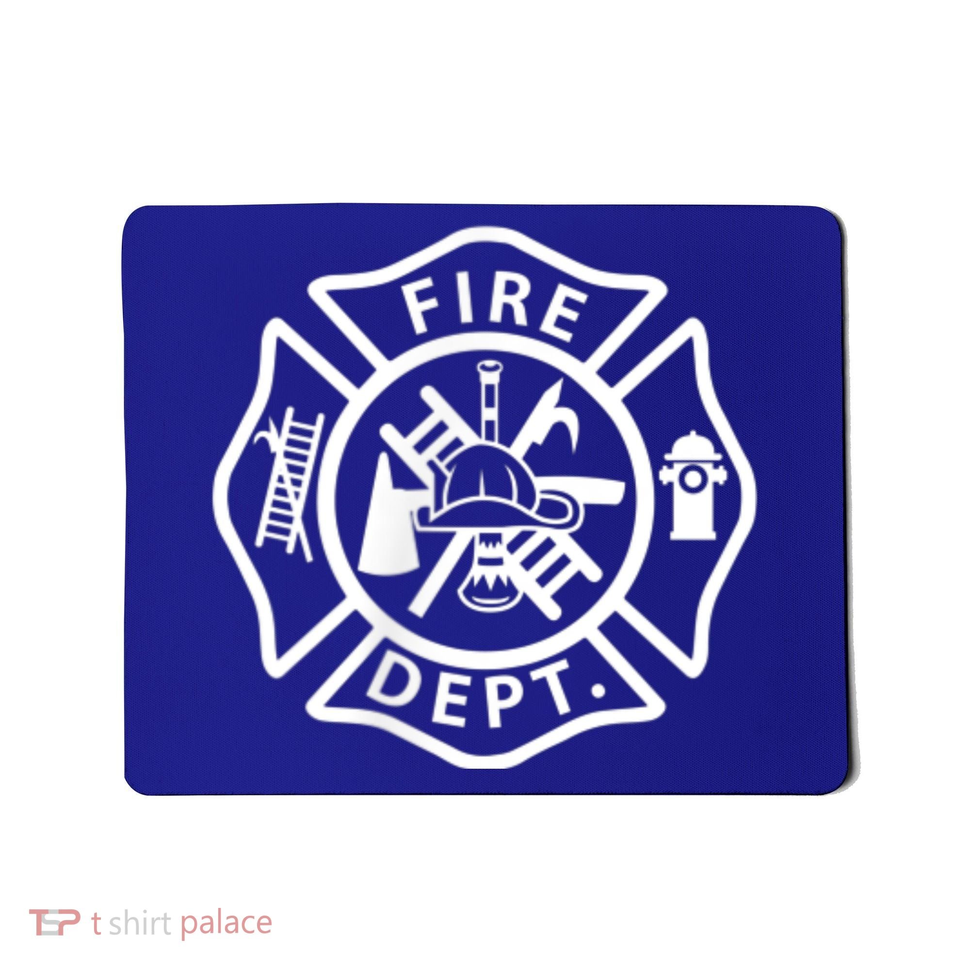Fire Department Logo Uniform Fireman Symbol Firefighter Gear Mousepad