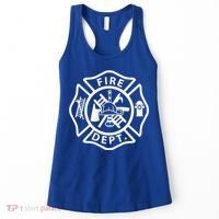 Fire Department Logo Uniform Fireman Symbol Firefighter Gear Women's Tank Top thumb 0
