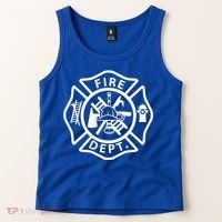Fire Department Logo Uniform Fireman Symbol Firefighter Gear Tank Top thumb 2