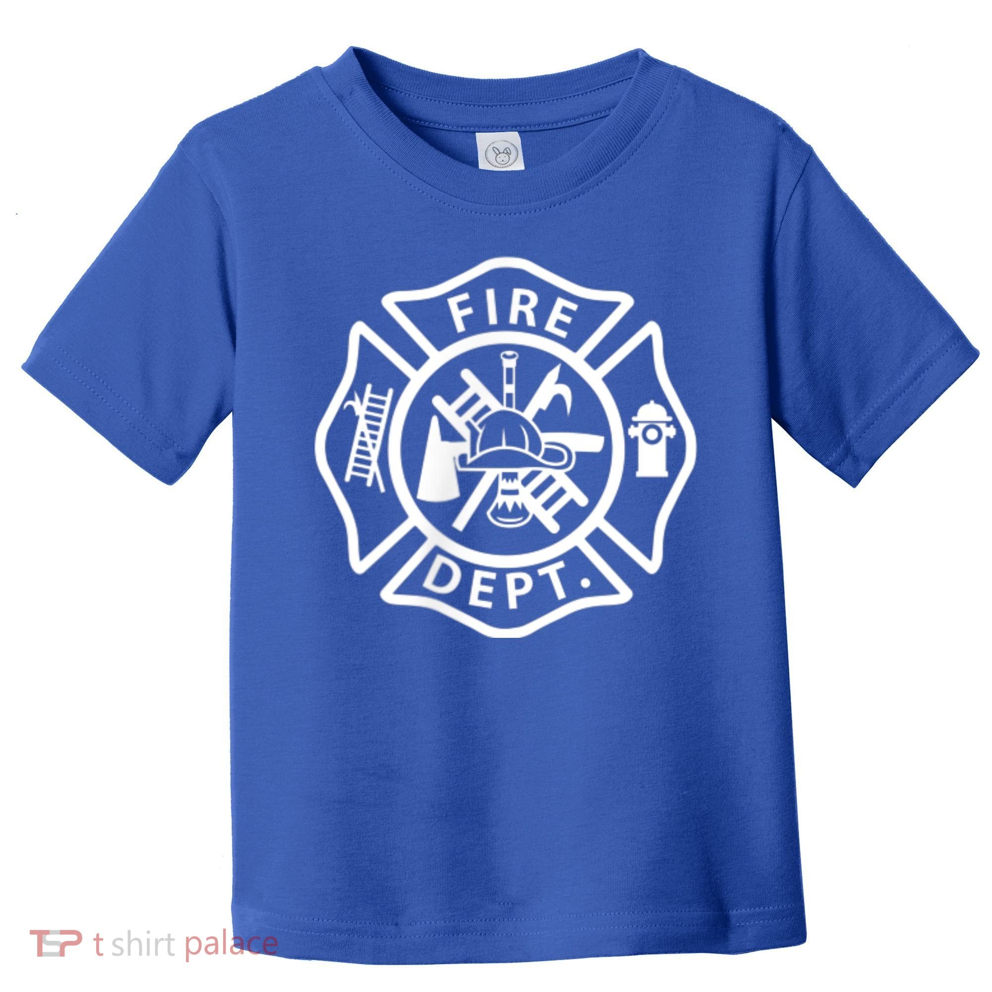 Fire Department Logo Uniform Fireman Symbol Firefighter Gear Toddler T-Shirt