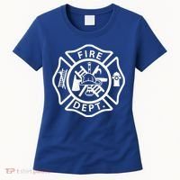 Fire Department Logo Uniform Fireman Symbol Firefighter Gear Women's T-Shirt thumb 0