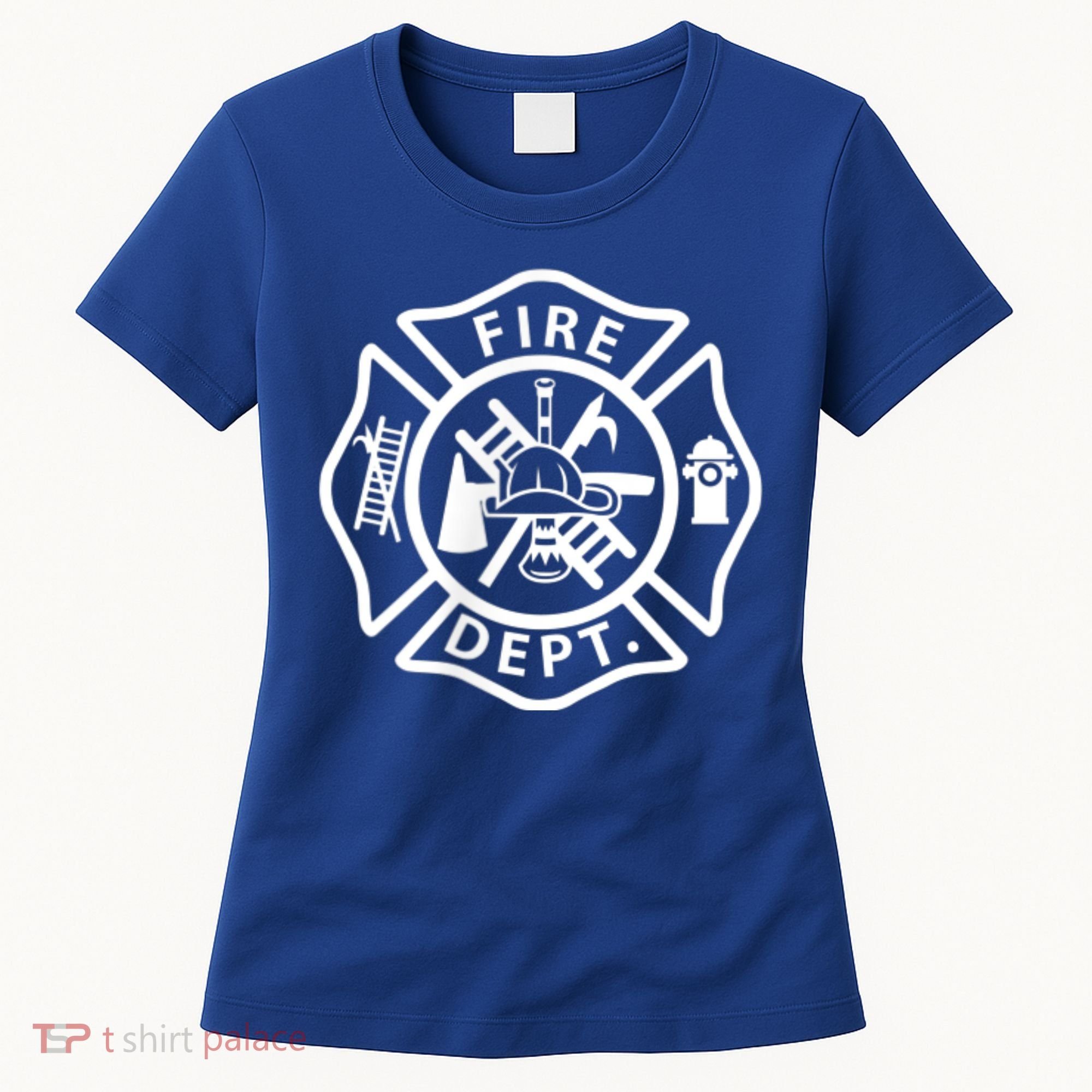 Fire Department Logo Uniform Fireman Symbol Firefighter Gear Women's T-Shirt