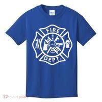 Fire Department Logo Uniform Fireman Symbol Firefighter Gear Kids T-Shirt thumb 0
