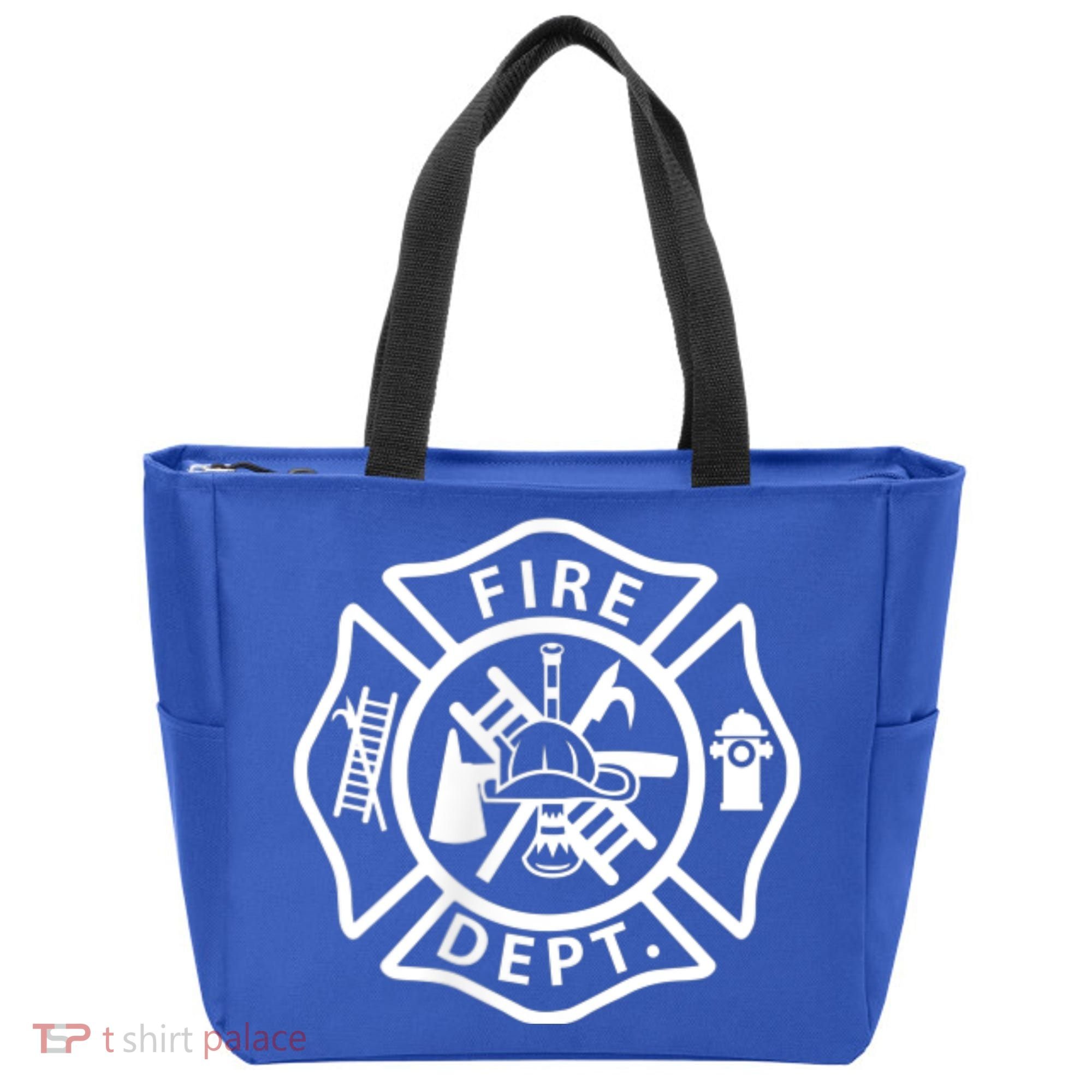 Fire Department Logo Uniform Fireman Symbol Firefighter Gear Tote Bag