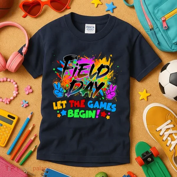 Field Days Let The Games Begin! Kids T-Shirt