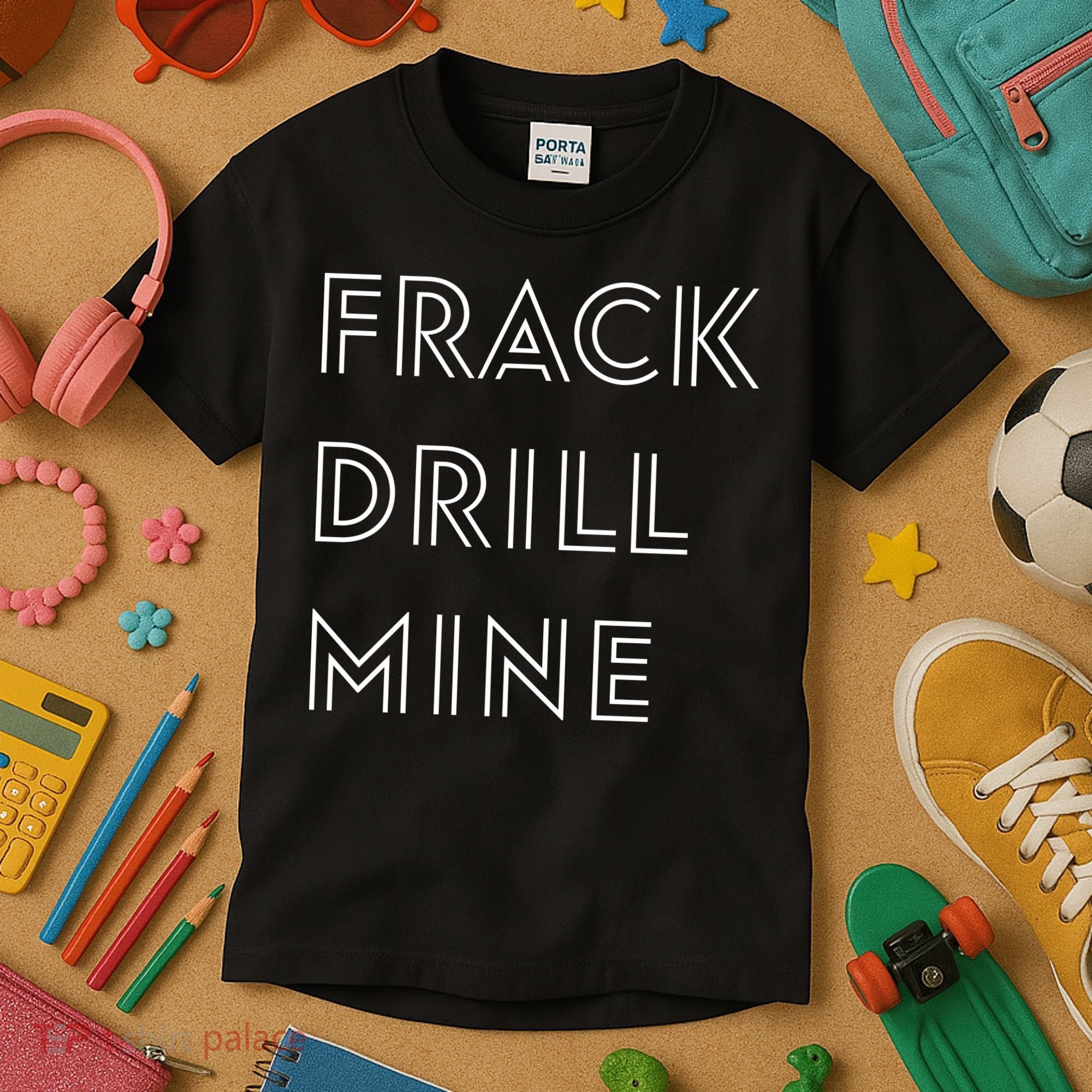 Frack Drill Mine Kids T-Shirt