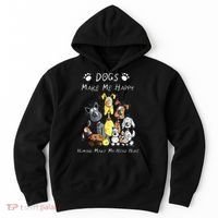 Funny Dogs Make Me Happy Humans Make My Head Hurt Funny Dog Lover Hoodie thumb 0