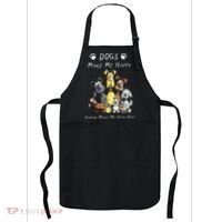 Funny Dogs Make Me Happy Humans Make My Head Hurt Funny Dog Lover Apron thumb 0