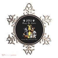 Funny Dogs Make Me Happy Humans Make My Head Hurt Funny Dog Lover Ornament thumb 0