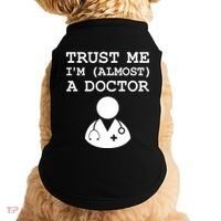 Funny Doctor Medical Student Trainee I'm Almost A Doctor Gift Doggie Tank thumb 0