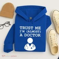 Funny Doctor Medical Student Trainee I'm Almost A Doctor Gift Hoodie thumb 4