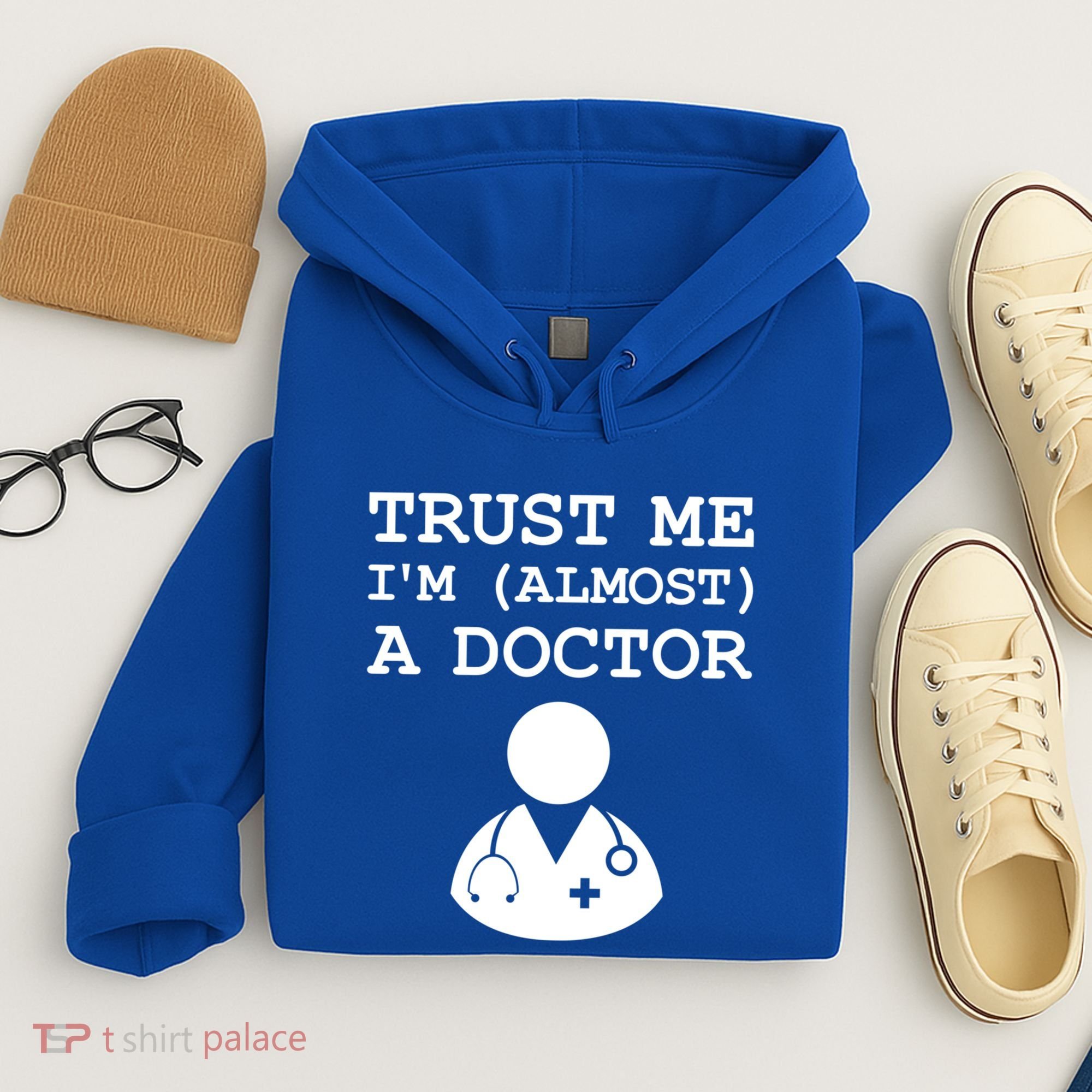 Funny Doctor Medical Student Trainee I'm Almost A Doctor Gift Hoodie