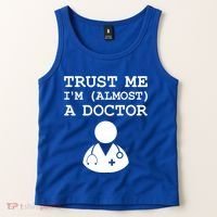 Funny Doctor Medical Student Trainee I'm Almost A Doctor Gift Tank Top thumb 2