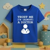 Funny Doctor Medical Student Trainee I'm Almost A Doctor Gift Toddler T-Shirt thumb 3