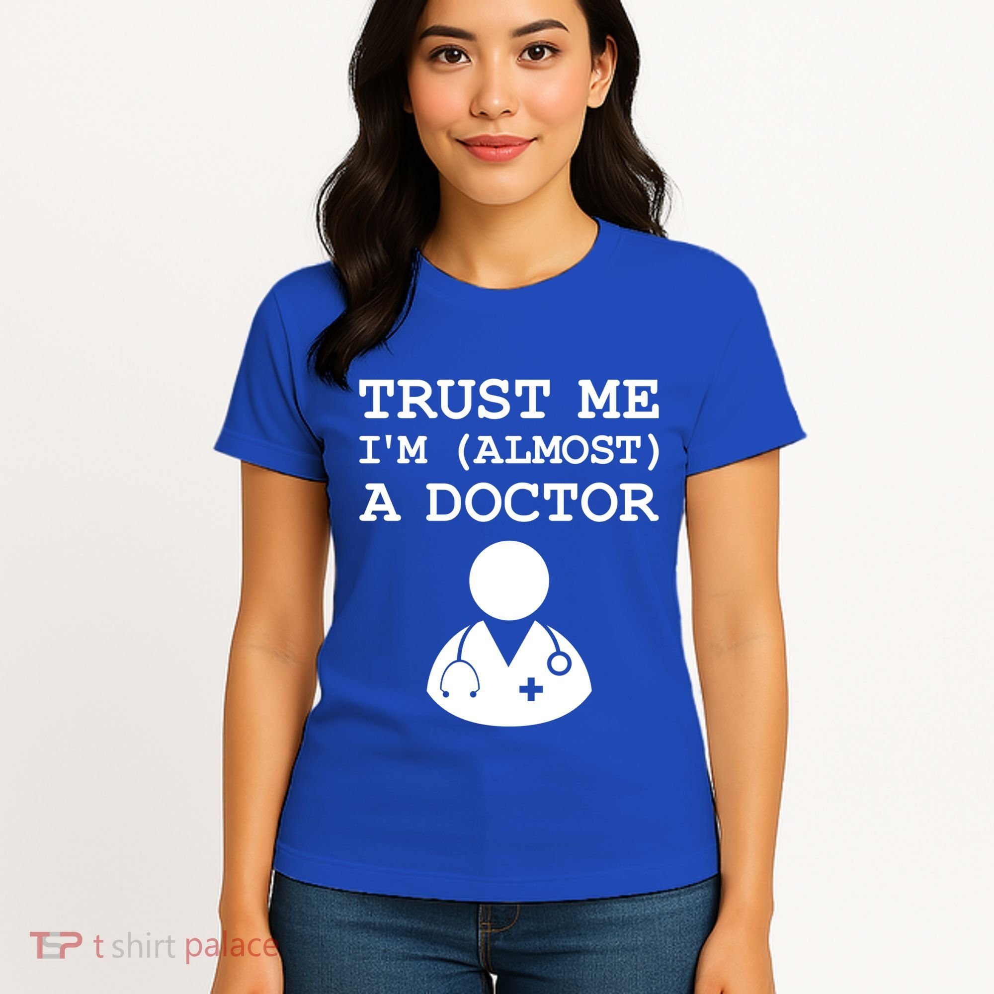 Funny Doctor Medical Student Trainee I'm Almost A Doctor Gift Women's T-Shirt