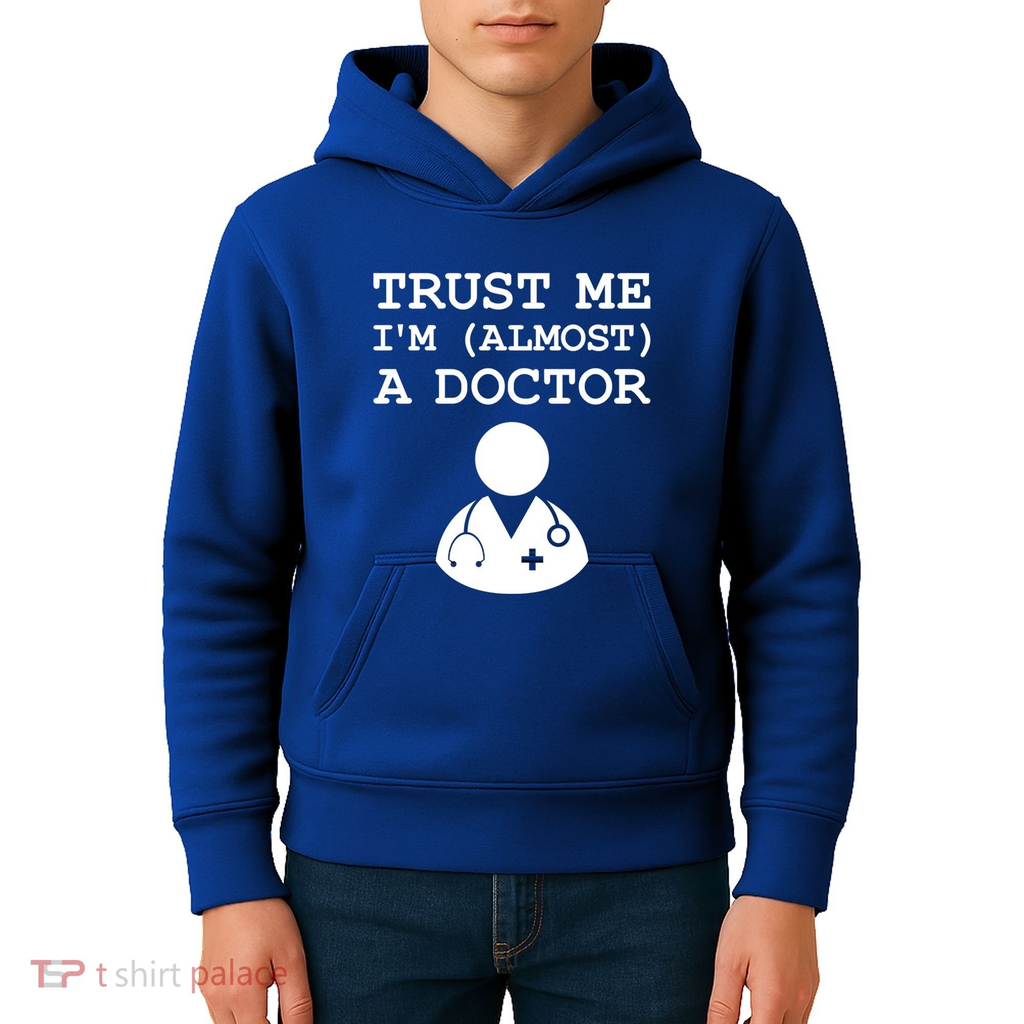 Funny Doctor Medical Student Trainee I'm Almost A Doctor Gift Kids Hoodie