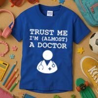 Funny Doctor Medical Student Trainee I'm Almost A Doctor Gift Kids T-Shirt thumb 3