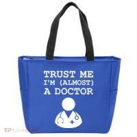 Funny Doctor Medical Student Trainee I'm Almost A Doctor Gift Tote Bag thumb 0