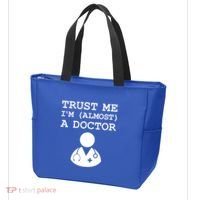 Funny Doctor Medical Student Trainee I'm Almost A Doctor Gift Tote Bag thumb 3