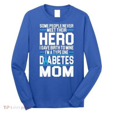 Funny Diabetes Mom Diabetes Long Sleeve Shirt