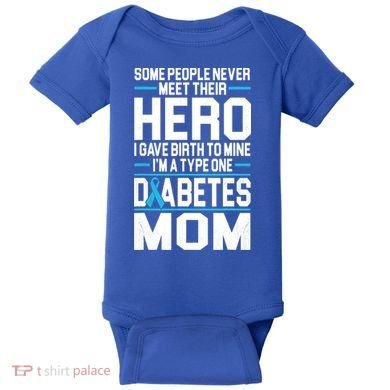 Funny Diabetes Mom Diabetes Baby Bodysuit