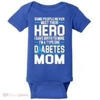 Funny Diabetes Mom Diabetes Baby Bodysuit thumb 0