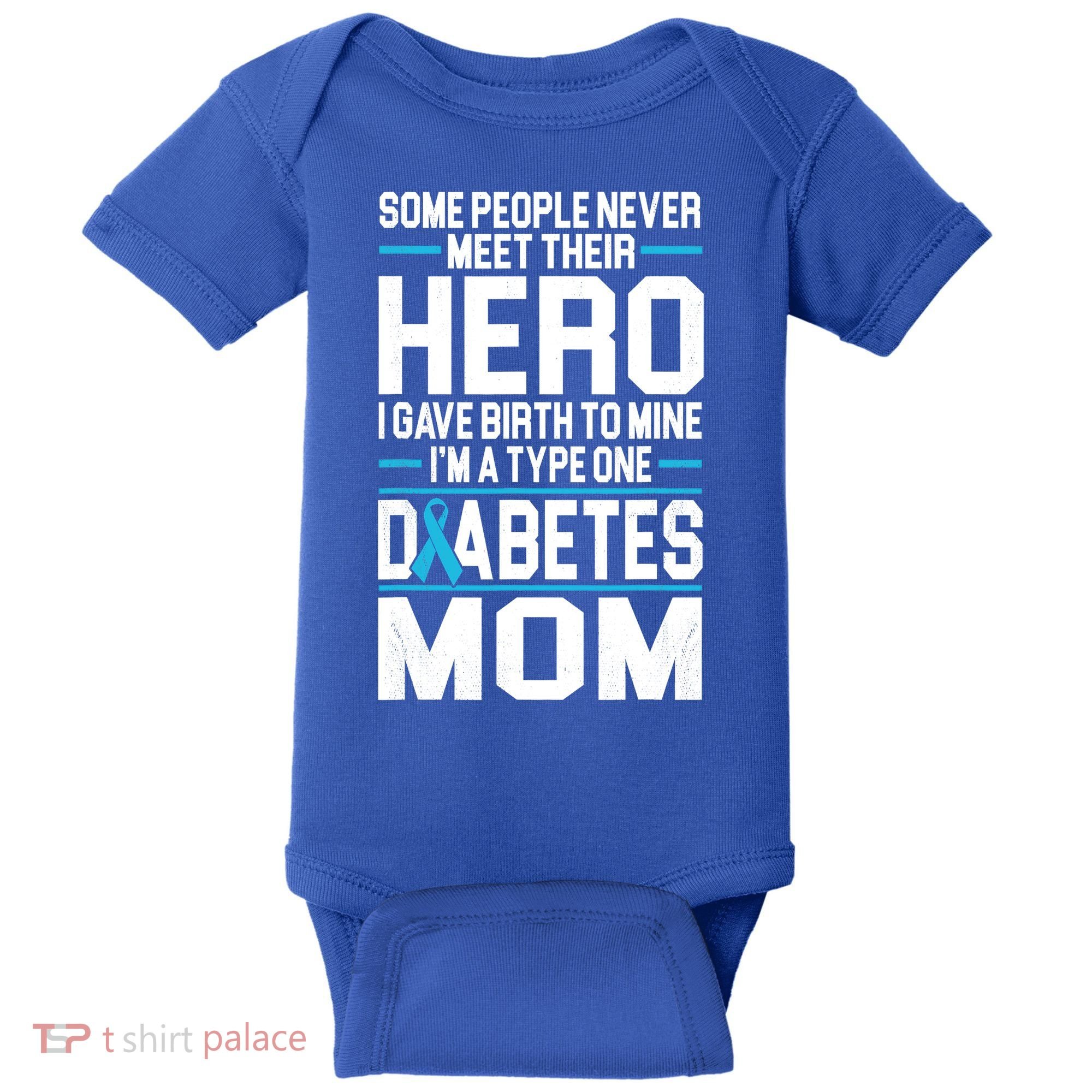 Funny Diabetes Mom Diabetes Baby Bodysuit