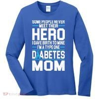 Funny Diabetes Mom Diabetes Women's Long Sleeve Shirt thumb 0