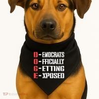 Funny Doge Meaning Government Corruption Exposed USA-Made Doggie Bandana thumb 1